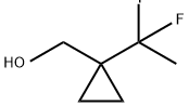 Cyclopropanemethanol, 1-(1,1-difluoroethyl)- Struktur