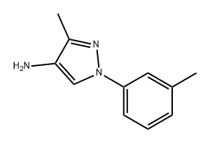 1H-Pyrazol-4-amine, 3-methyl-1-(3-methylphenyl)- Struktur