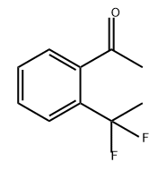 Ethanone, 1-[2-(1,1-difluoroethyl)phenyl]- Struktur