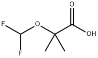 Propanoic acid, 2-(difluoromethoxy)-2-methyl- Struktur