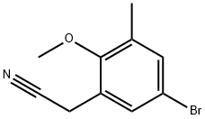 5-Bromo-2-methoxy-3-methylphenylacetonitrile Struktur