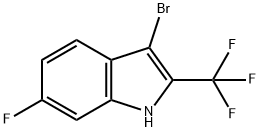 3-Bromo-6-fluoro-2-(trifluoromethyl)indole Struktur