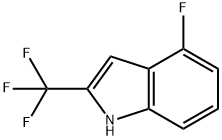 4-Fluoro-2-(trifluoromethyl)-1H-indole Struktur