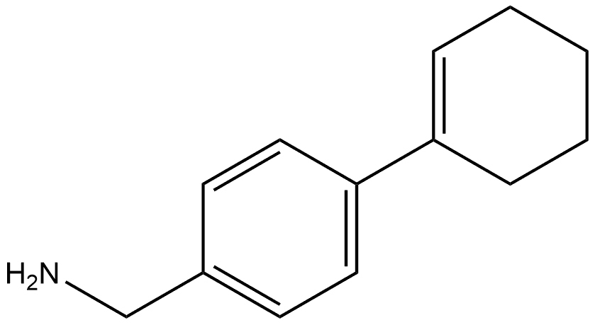 4-(1-Cyclohexen-1-yl)benzenemethanamine Struktur