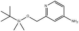 4-Pyridinamine, 2-[[[(1,1-dimethylethyl)dimethylsilyl]oxy]methyl]- Struktur