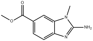 methyl 2-amino-1-methyl-1H-1,3-benzodiazole-6-carboxylate Struktur