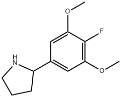 2-(4-fluoro-3,5-dimethoxyphenyl)pyrrolidine Struktur