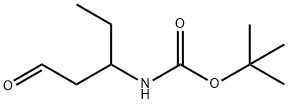 Carbamic acid, N-(1-ethyl-3-oxopropyl)-, 1,1-dimethylethyl ester Struktur