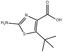 4-Thiazolecarboxylic acid, 2-amino-5-(1,1-dimethylethyl)- Struktur