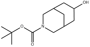 tert-butyl 7-hydroxy-3-azabicyclo[3.3.1]nonane-3-carboxylate Struktur