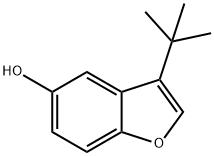 5-Benzofuranol, 3-(1,1-dimethylethyl)- Struktur