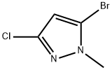 1H-Pyrazole, 5-bromo-3-chloro-1-methyl- Struktur