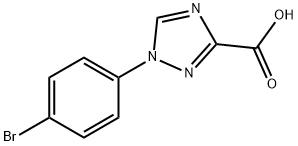 1-(4-Bromophenyl)-1,2,4-triazole-3-carboxylic acid Struktur