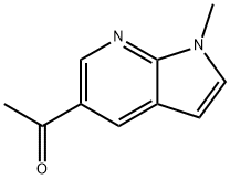 Ethanone, 1-(1-methyl-1H-pyrrolo[2,3-b]pyridin-5-yl)- Struktur