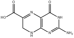 6-Pteridinecarboxylic acid, 2-amino-3,4,7,8-tetrahydro-4-oxo- Struktur