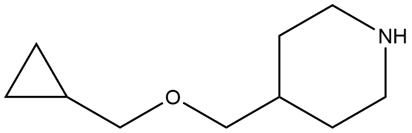 4-(cyclopropyl(methoxy)methyl)piperidine Struktur