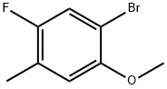 1-Bromo-5-fluoro-2-methoxy-4-methylbenzene Struktur