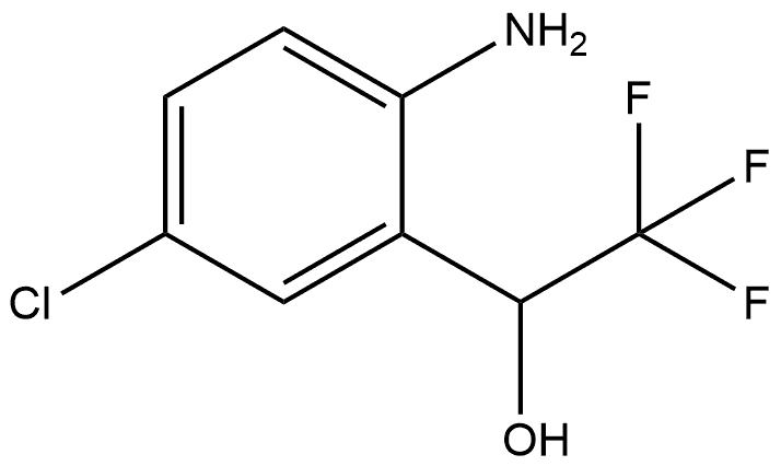 Benzenemethanol, 2-amino-5-chloro-α-(trifluoromethyl)- Struktur