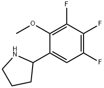 2-(3,4,5-trifluoro-2-methoxyphenyl)pyrrolidine Struktur