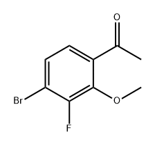 Ethanone, 1-(4-bromo-3-fluoro-2-methoxyphenyl)- Struktur