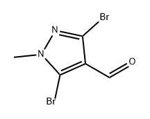 1H-Pyrazole-4-carboxaldehyde, 3,5-dibromo-1-methyl- Struktur