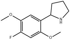 2-(4-fluoro-2,5-dimethoxyphenyl)pyrrolidine Struktur