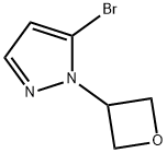 5-Bromo-1-(3-oxetanyl)-1H-pyrazole Struktur