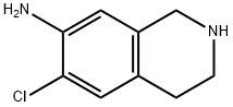 6-Chloro-1,2,3,4-tetrahydro-7-isoquinolinamine Struktur