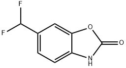 2(3H)-Benzoxazolone, 6-(difluoromethyl)- Struktur