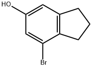 1H-Inden-5-ol, 7-bromo-2,3-dihydro- Struktur