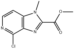 methyl 4-chloro-1-methyl-1H-imidazo[4,5-c]pyridine-2-carboxylate Struktur