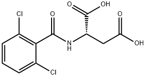 L-Aspartic acid, N-(2,6-dichlorobenzoyl)- Struktur