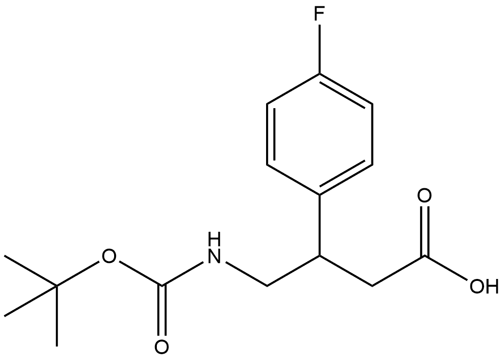 β-[[[(1,1-Dimethylethoxy)carbonyl]amino]methyl]-4-fluorobenzenepropanoic acid Structure