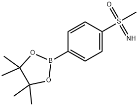 1,3,2-Dioxaborolane, 4,4,5,5-tetramethyl-2-[4-(S-methylsulfonimidoyl)phenyl]- Struktur