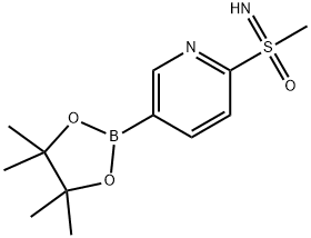 Sulfoximine, S-methyl-S-[5-(4,4,5,5-tetramethyl-1,3,2-dioxaborolan-2-yl)-2-pyridinyl]- Struktur