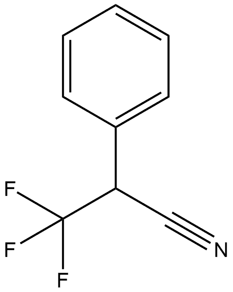 3,3,3-trifluoro-2-phenylpropanenitrile Struktur