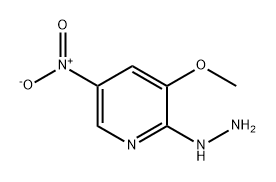 Pyridine, 2-hydrazinyl-3-methoxy-5-nitro- Struktur