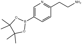 2-Pyridineethanamine, 5-(4,4,5,5-tetramethyl-1,3,2-dioxaborolan-2-yl)- Struktur