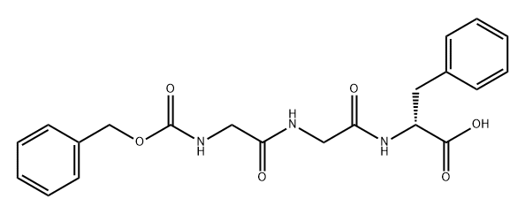 D-Phenylalanine, N-[(phenylmethoxy)carbonyl]glycylglycyl- Struktur