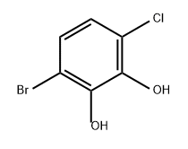 1,2-Benzenediol, 3-bromo-6-chloro- Struktur