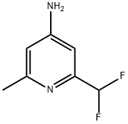 2-(Difluoromethyl)-6-methyl-4-pyridinamine Struktur