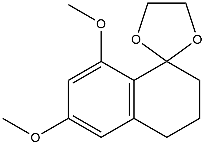 3′,4′-Dihydro-6′,8′-dimethoxyspiro[1,3-dioxolane-2,1′(2′H)-naphthalene Struktur