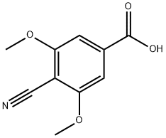 Benzoic acid, 4-cyano-3,5-dimethoxy- Struktur