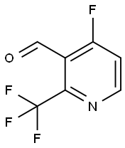 3-Pyridinecarboxaldehyde, 4-fluoro-2-(trifluoromethyl)- Struktur