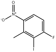 1-fluoro-2-iodo-3-methyl-4-nitrobenzene Struktur