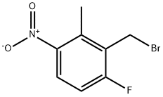 6-Fluoro-2-methyl-3-nitrobenzyl bromide Struktur