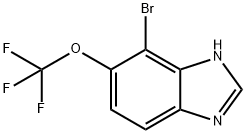 4-Bromo-5-(trifluoromethoxy)-1H-benzimidazole Struktur