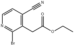 Ethyl 2-bromo-4-cyanopyridine-3-acetate Struktur