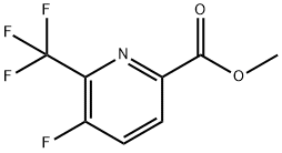 2-Pyridinecarboxylic acid, 5-fluoro-6-(trifluoromethyl)-, methyl ester Struktur