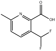 3-(Difluoromethyl)-6-methylpyridine-2-carboxylic acid Struktur